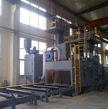 板材、結構件輥道通過式拋丸清理機